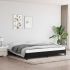 Cadru de pat, negru, 140x190 cm, material textil GartenMobel Dekor