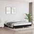 Cadru de pat, negru, 90x190 cm, material textil GartenMobel Dekor