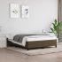 Cadru de pat, gri deschis, 140x190 cm, material textil GartenMobel Dekor
