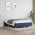 Cadru de pat, albastru, 140 x 200 cm, material textil GartenMobel Dekor