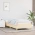 Cadru de pat, crem, 100 x 200 cm, material textil GartenMobel Dekor