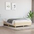 Cadru de pat, crem, 140 x 200 cm, material textil GartenMobel Dekor