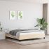 Cadru de pat, crem, 140 x 200 cm, material textil GartenMobel Dekor