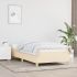 Cadru de pat, crem, 90x190 cm, material textil GartenMobel Dekor
