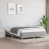 Cadru de pat, gri deschis, 140x200 cm, material textil GartenMobel Dekor