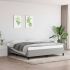 Cadru de pat, gri deschis, 140x190 cm, material textil GartenMobel Dekor