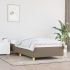 Cadru de pat, gri taupe, 100 x 200 cm, material textil GartenMobel Dekor