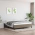 Cadru de pat, gri taupe, 180 x 200 cm, material textil GartenMobel Dekor