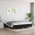 Cadru de pat, negru, 90x190 cm, material textil GartenMobel Dekor