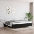 Cadru de pat, negru, 90x190 cm, material textil GartenMobel Dekor