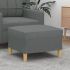 Taburet, negru, 60x50x41 cm, material textil GartenMobel Dekor