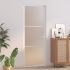Ușă de interior, 76x201,5 cm, sticlă neagră mată și aluminiu GartenMobel Dekor