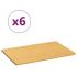 Platou pentru mic dejun, 6 buc., 22x14x0,8 cm, bambus GartenMobel Dekor