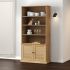 Bibliotecă „VIGO”, alb, 85x35x170 cm, lemn masiv de pin GartenMobel Dekor
