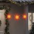 Lumini de Crăciun cu LED-uri, 3 buc., alb, pliabil GartenMobel Dekor