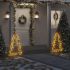 Decorațiune brad cu lumini de Crăciun cu țăruși, 80 LED, 60 cm GartenMobel Dekor