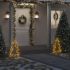 Decorațiune brad cu lumini de Crăciun cu țăruși, 80 LED, 60 cm GartenMobel Dekor
