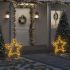 Decorațiune stea cu lumini de Crăciun cu țăruși, 80 LED, 60 cm GartenMobel Dekor