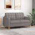 Canapea cu 3 locuri, gri deschis, material 180CM textil GartenMobel Dekor