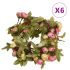 Ghirlande de flori artificiale, 6 buc., roze, 215 cm GartenMobel Dekor