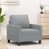 Canapea cu 2 locuri, gri deschis, 140 cm, material textil GartenMobel Dekor