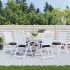 Perne pentru scaun, 6 buc., roz, 40x40x7 cm, material textil GartenMobel Dekor