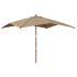 Umbrelă de grădină stâlp din lemn, taupe, 300x300x273 cm GartenMobel Dekor