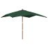 Umbrelă de grădină stâlp din lemn, taupe, 300x300x273 cm GartenMobel Dekor