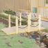 Pod de grădină balustrade cu lanț 150x67x56 cm lemn masiv molid GartenMobel Dekor