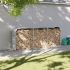 Suport pentru bușteni verde 234x45x100 cm oțel galvanizat GartenMobel Dekor