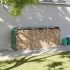 Suport pentru bușteni verde 300x45x100 cm oțel galvanizat GartenMobel Dekor