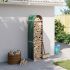 Suport pentru bușteni verde 300x45x100 cm oțel galvanizat GartenMobel Dekor