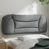 Pernă tăblie de pat, gri deschis, 90 cm, material textil GartenMobel Dekor