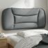 Pernă tăblie de pat, gri deschis, 90 cm, material textil GartenMobel Dekor