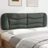 Pernă pentru tăblie de pat, gri închis, 80 cm, material textil GartenMobel Dekor