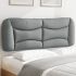 Pernă tăblie de pat, gri deschis, 90 cm, material textil GartenMobel Dekor