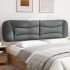 Pernă tăblie de pat, gri deschis, 90 cm, material textil GartenMobel Dekor