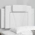 Pernă pentru tăblie pat, alb, 140 cm, piele artificială GartenMobel Dekor