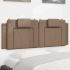 Pernă pentru tăblie de pat, cappuccino 140 cm piele artificială GartenMobel Dekor