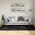 Covor pufos "PAMPLONA" cu fire înalte, negru modern, 100x200 cm GartenMobel Dekor
