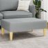 Taburet, negru, 77x55x31 cm, material textil GartenMobel Dekor