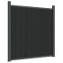 Set panouri pentru gard, gri, 173x186 cm, WPC GartenMobel Dekor