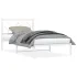 Cadru de pat metalic cu tăblie, alb, 140x200 cm GartenMobel Dekor