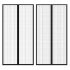 Perdea de ușă anti-insecte cu magnet, 2 buc., negru, 220x130 cm GartenMobel Dekor
