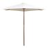 Umbrelă de soare de exterior cu stâlp din lemn, negru, 270 cm GartenMobel Dekor