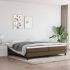 Pat box spring cu saltea, negru, 200x200 cm, textil GartenMobel Dekor