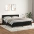 Pat box spring cu saltea, verde închis, 160x200 cm, catifea GartenMobel Dekor