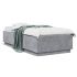 Cadru de pat cu lumini LED, alb, 90x200 cm, lemn prelucrat GartenMobel Dekor