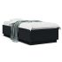 Cadru de pat cu lumini LED, alb, 100x200 cm, lemn prelucrat GartenMobel Dekor