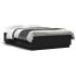 Cadru de pat cu lumini LED, negru, 100x200 cm, lemn prelucrat GartenMobel Dekor